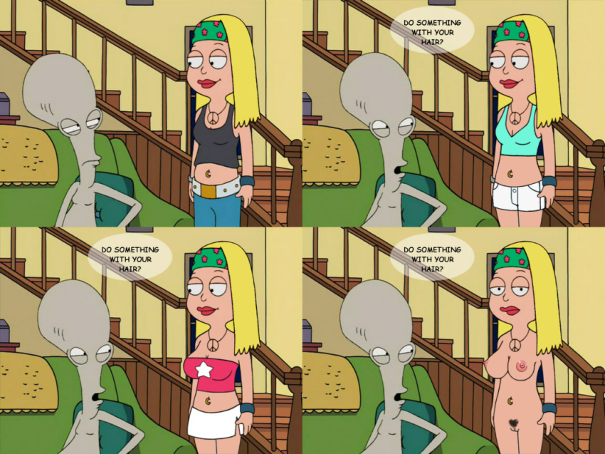 american_dad clothed_male_nude_female cmnf hayley_smith roger_smith tagme