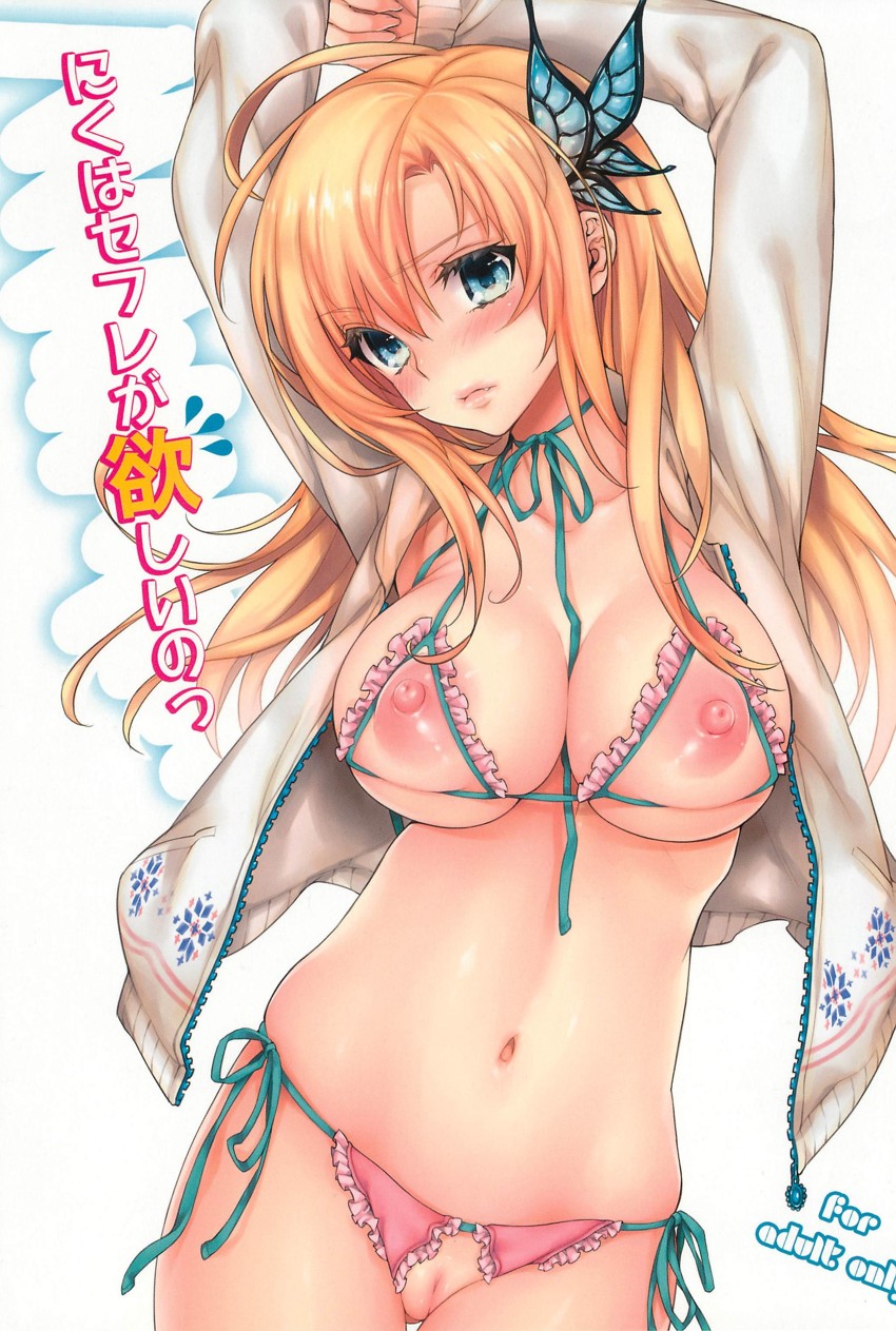 anime_nose boku_wa_tomodachi_ga_sukunai butterfly_hair_ornament haganai pointy_chin sena_kashiwazaki tagme