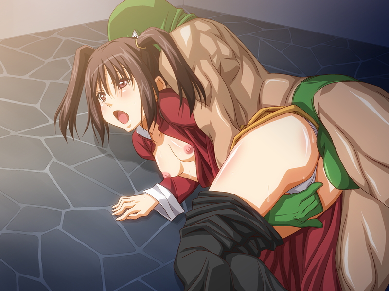 blush character_request clothing defeated dragon_quest dragon_quest_iii fingering kandar panties pantyhose rape skirt small_breasts studio_erohouse tagme