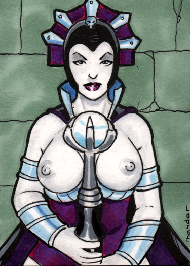 1girls big_breasts breasts evil-lyn female light_skin masters_of_the_universe pale rhaydar solo