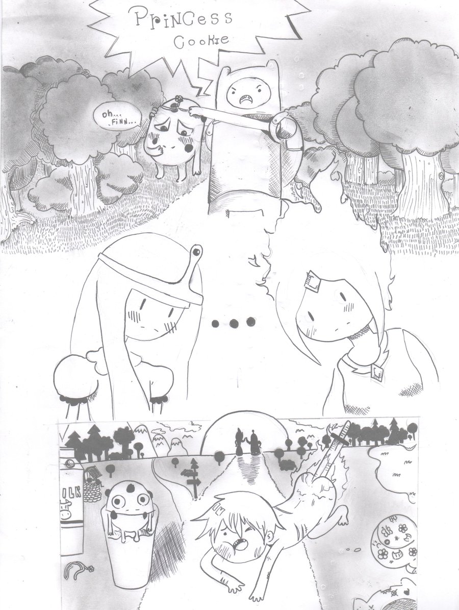 adventure_time baby_snaps finn_the_human flame_princess naku_kun princess_bubblegum princess_cookie