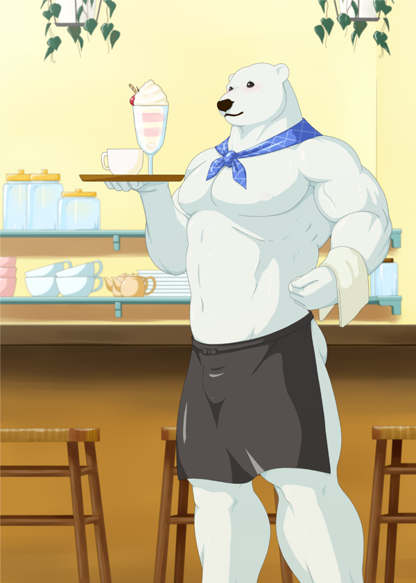 male_only polar_bear shirokuma_cafe tagme