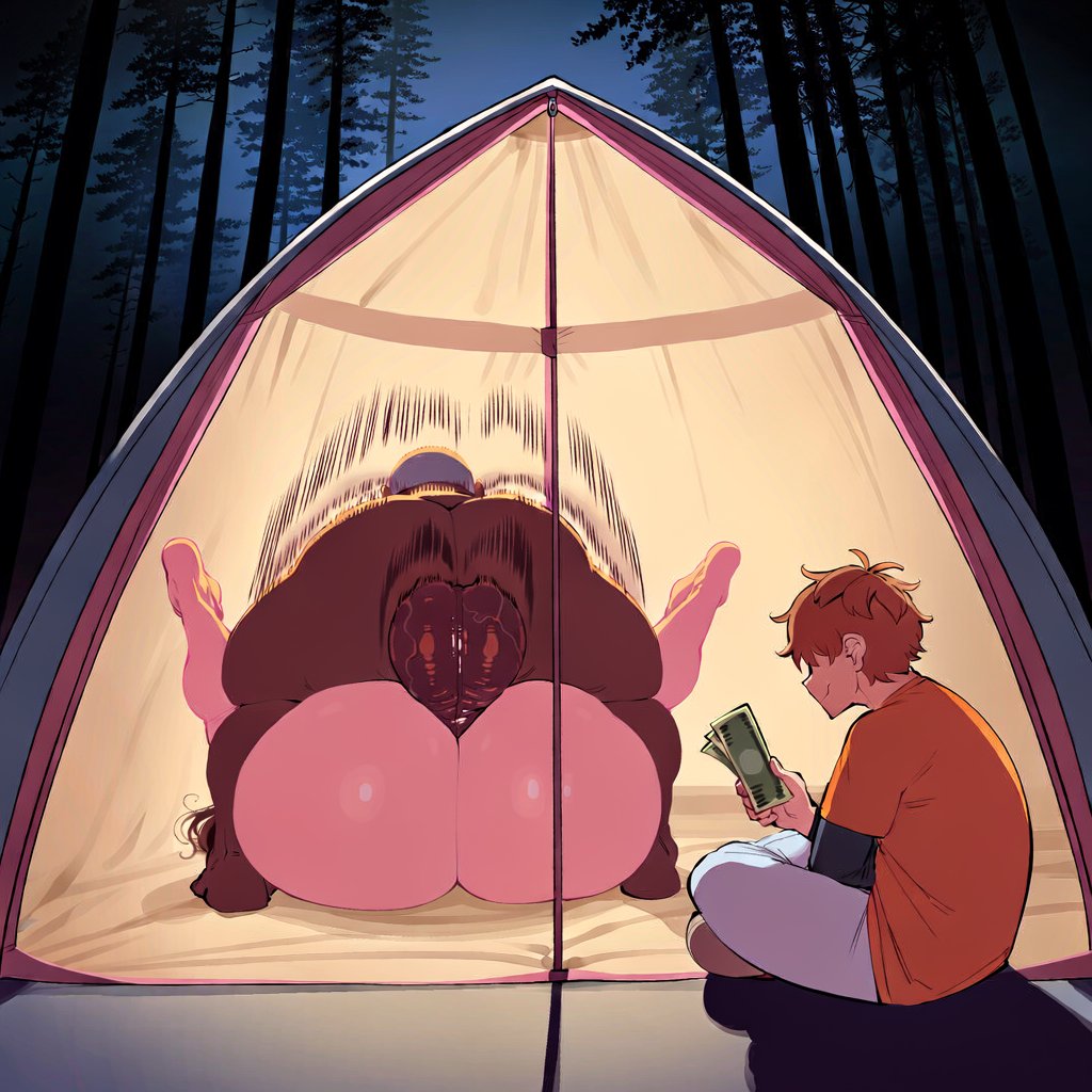 1girls, 2boys, ai generated, big ass, big butt, campfire, camping, cuckold, cuckolding, dark-skinned male, duo, huge ass, huge butt, huge cock, ishimo, kanojo okarishimasu, kinoshita kazuya, male penetrating female, mating press, mizuhara chizuru, naked female, naked male, naked male with naked female, ntr, penis, prostitution, rent a girlfriend, sex, tagme, white skinned female
