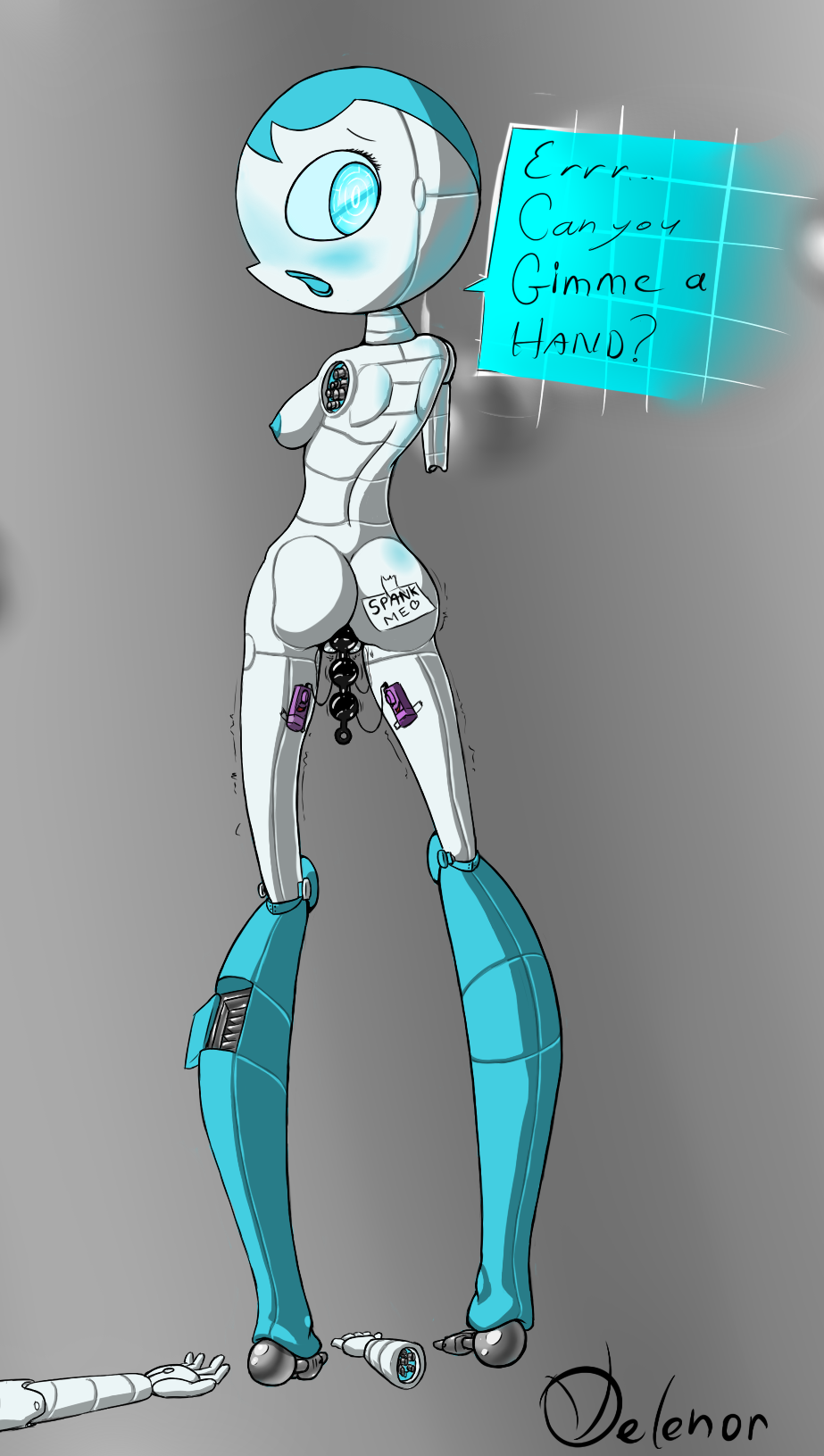 1girls 2d female female_only humanoid jenny_wakeman my_life_as_a_teenage_robot robot robot_girl robot_humanoid smooth_skin solo tagme velenor