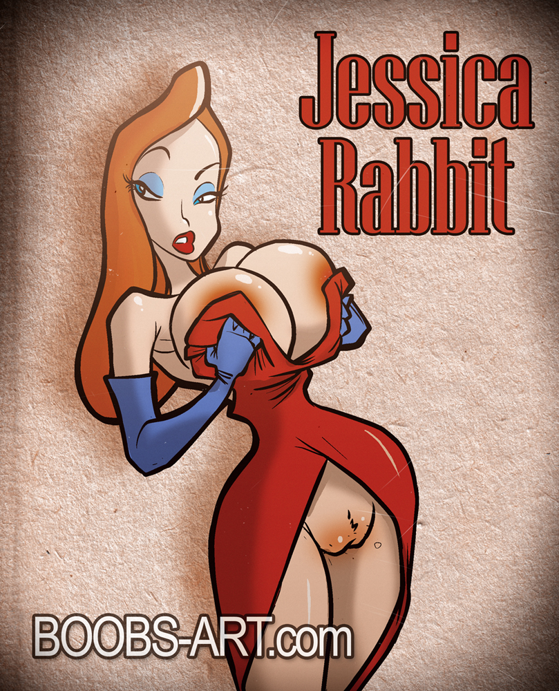 areolae breast_squeeze breasts bursting_breasts disney female female_only grif huge_breasts human jessica_rabbit large_areolae long_gloves pussy red_hair solo who_framed_roger_rabbit