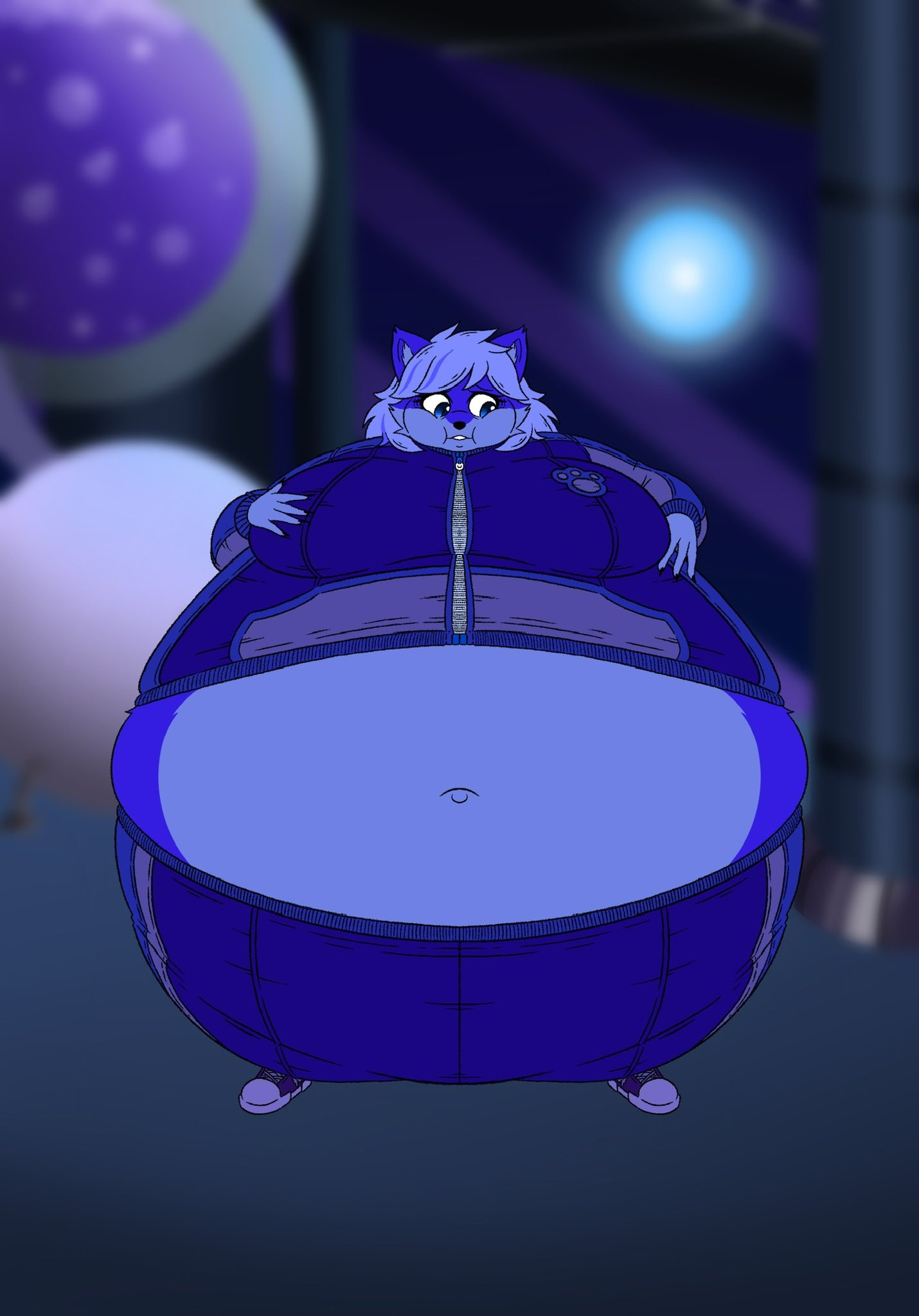 big_ass big_breasts blueberry_inflation breasts bubble_butt female frisk_lk huge_ass thick_thighs wide_hips