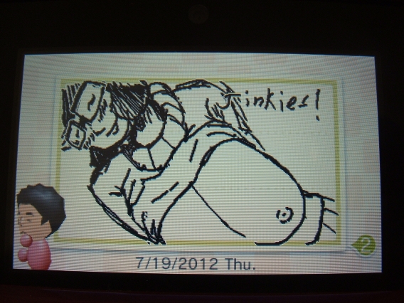 3ds chombie clothing glasses hanna-barbera mii monochrome nintendo nintendo_3ds nipples rough_sketch scooby-doo sketch swapnote swapnote_(art_program) tagme velma_dinkley