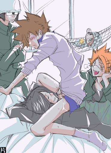 gay katekyo_hitman_reborn male_only mukuro_rokudo tagme tsuna_sawada yaoi