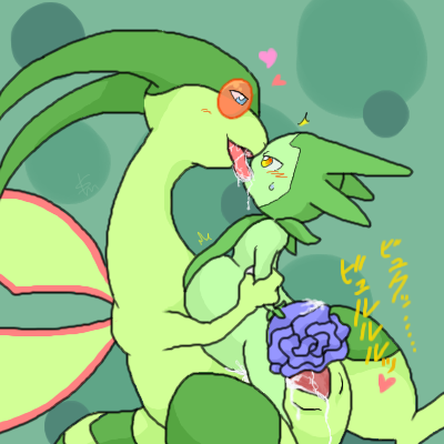 blush color female feral flygon insertion interspecies male nude penis pokemon pokemon_(species) roselia sex shimaneko side_view size_difference straight