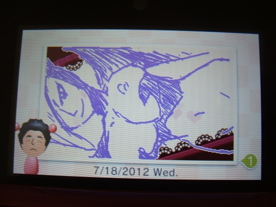 3ds chombie mii monochrome nintendo nintendo_3ds nude oracle_of_ages sketch swapnote swapnote_(art_program) the_legend_of_zelda veran