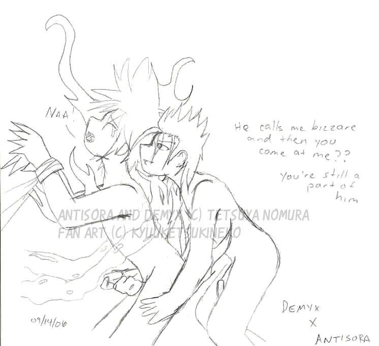 anti-sora demyx gay heartless kingdom_hearts male_only nobody_(kingdom_hearts) sora tagme yaoi