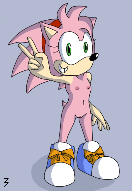 3pac amy_rose classic_amy_rose color female female_only fur furry hedgehog solo sonic_(series) sonic_cd sonic_team