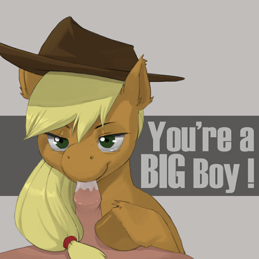 applejack_(mlp) earth_pony equine fellatio_from_feral female friendship_is_magic fur human_on_feral jobo37 kevinsano male male_human/female_feral male_on_feral my_little_pony pony straight zoophilia