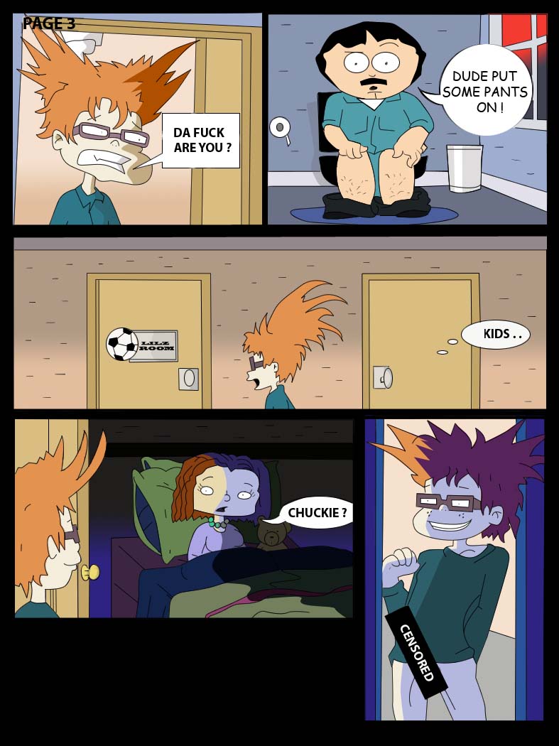 all_grown_up censored chuckie_finster comic crossover female human lil_deville male multiple_males phil_deville randy_marsh rugrats south_park what