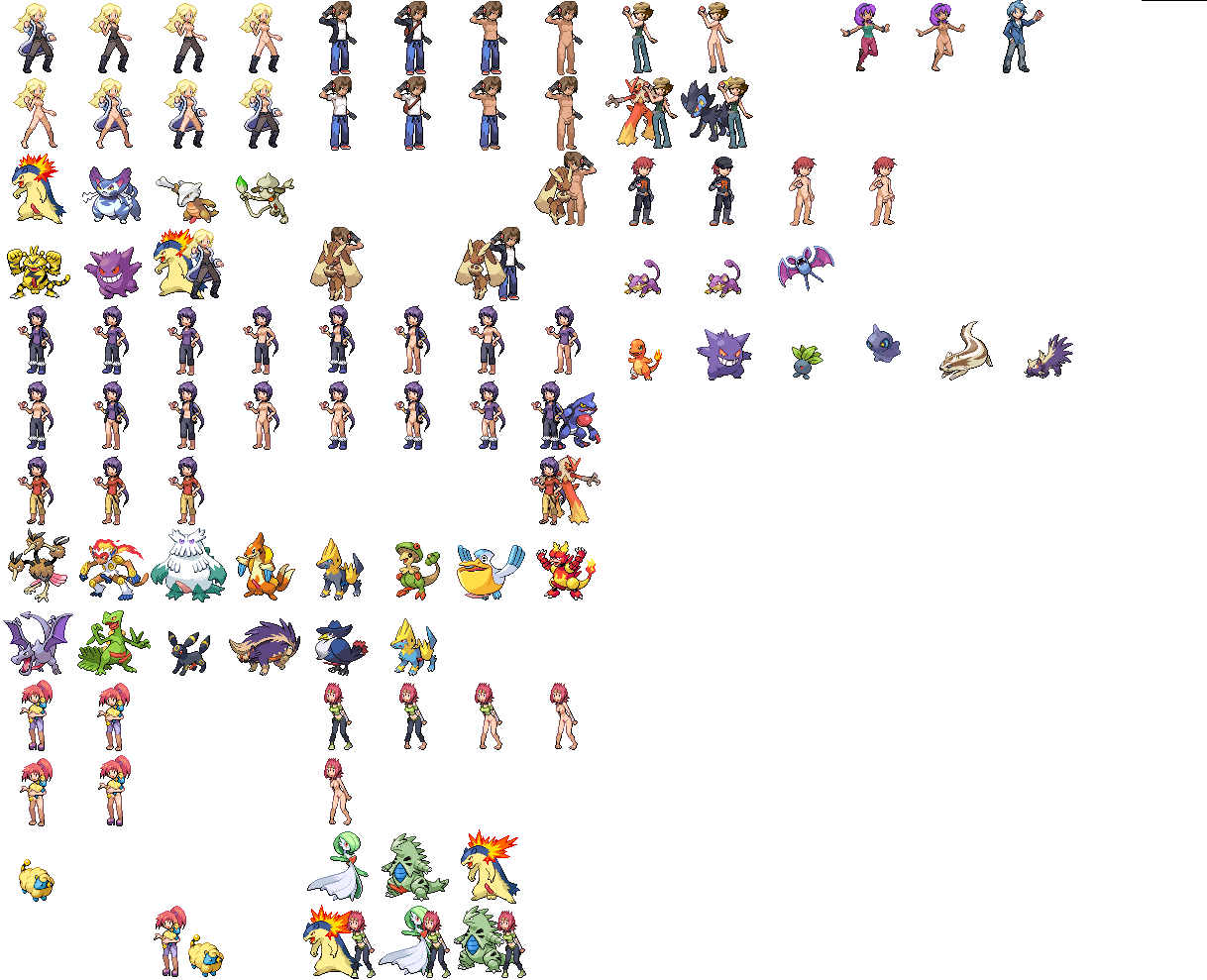 16-bit 22boys 7girls abomasnow aerodactyl alpha_channel ambiguous_gender blaziken bottomless breasts breloom charmander dodrio electabuzz erection floatzel gardevoir gengar hinoarashi honchkrow human infernape interspecies linoone lopunny luxray magmar manectric mareep marowak nintendo nude oddish original_character pelipper penis pixel_art pokemon pokemon_(species) pokemon_dppt purugly rattata sceptile sex shiny_manectric shuppet skuntank smeargle sprite_sheet straight straight_hair stunky testicles topless toxicroak transparent_background typhlosion tyranitar umbreon zubat