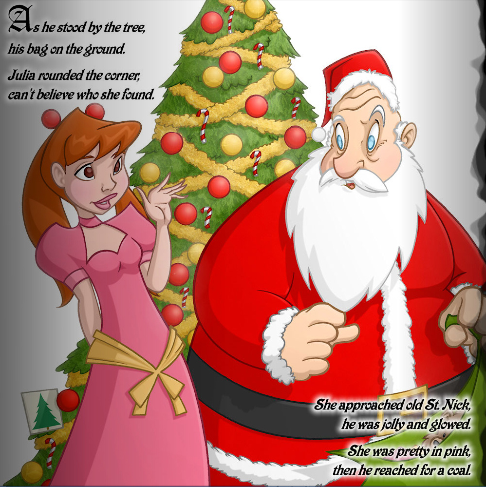 ay_papi christmas comic female ginger jab jab_comix julia_harvey male petite red_hair santa_claus teenager twintails