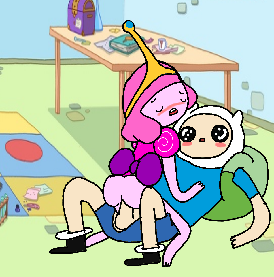 adventure_time ass backpack blush cowgirl_position finn_the_human princess_bubblegum princess_bubblegum_young sex sock_(artist) straight tagme tiara young