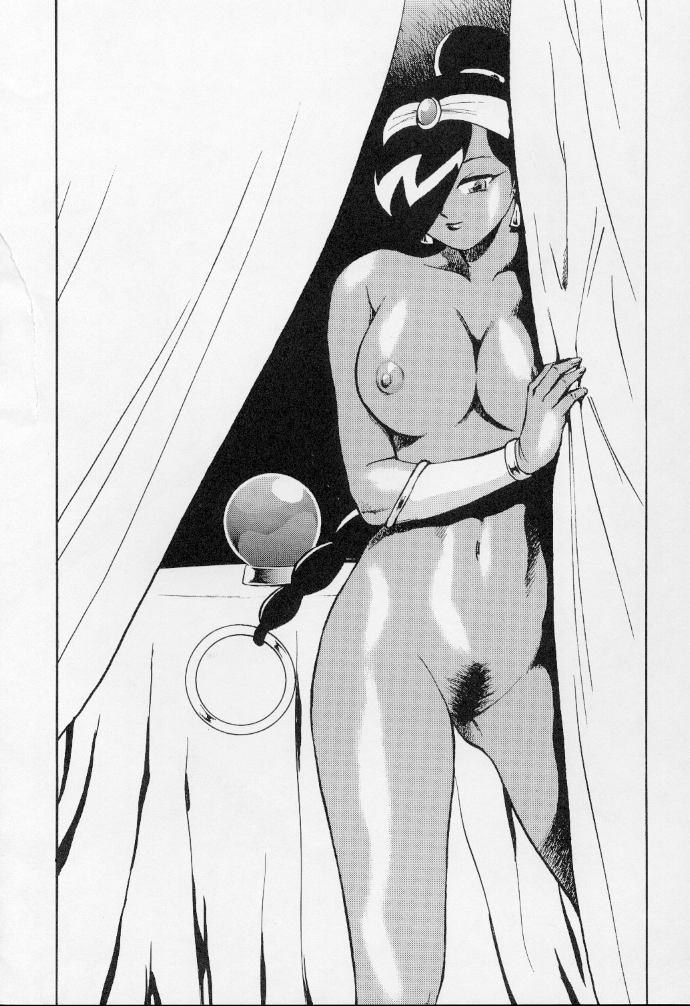 1990s 1999 1girls 20th_century colin_(doujin_artist) female power_stone rouge_(power_stone) tagme unshaved_pussy