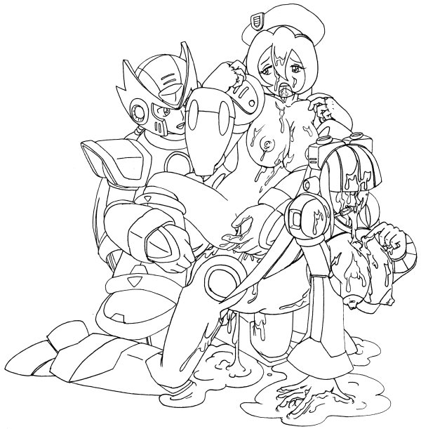 empty_(artist) iris_(mega_man) layer mega_man mega_man_x zero_(mega_man)