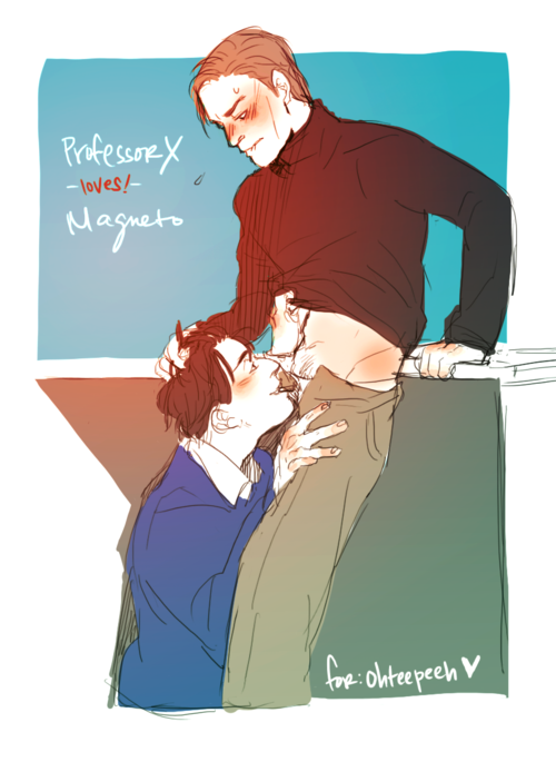 2boys erik_lehnsherr fellatio gay magneto male male_only marvel marvel_comics max_eisenhardt oral professor_xavier x-men x-men_(movie_series) x-men_first_class yaoi