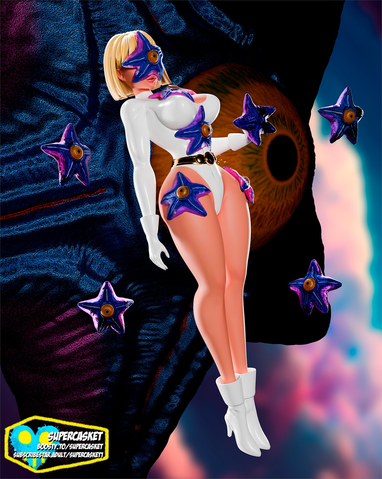 1girls, 3d, alien, alien girl, alien humanoid, ass, big ass, big breasts, blonde hair, breasts, bust, busty, corruption, curvaceous, curvy, curvy figure, dc, dc comics, dcau, female, galatea, hips, hourglass figure, huge ass, huge breasts, justice league, justice league unlimited, kryptonian, large ass, large breasts, legs, light skin, light-skinned female, mature, mature female, parasite, slim waist, starfish, starro, supercasket, superman (series), thick, thick hips, thick legs, thick thighs, thighs, voluptuous, waist, wide hips