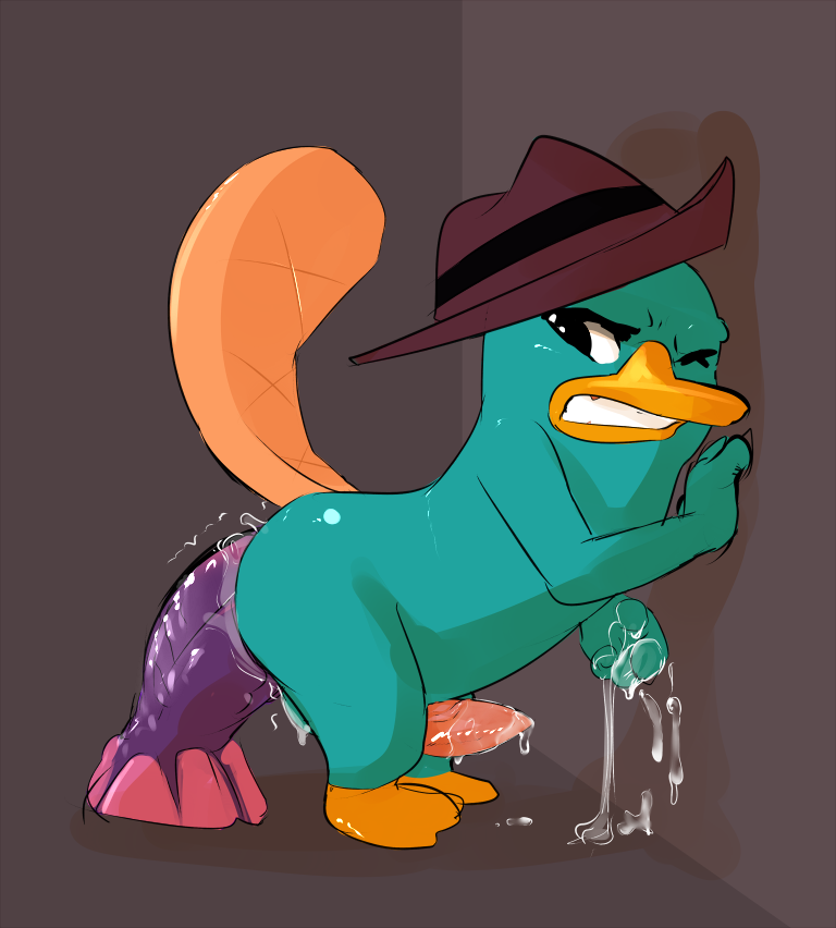 anal_insertion cum dildo erection feral fur furry furry_only male male_only mammal masturbation monotreme penis perry_the_platypus phineas_and_ferb platypus sex_toy solo