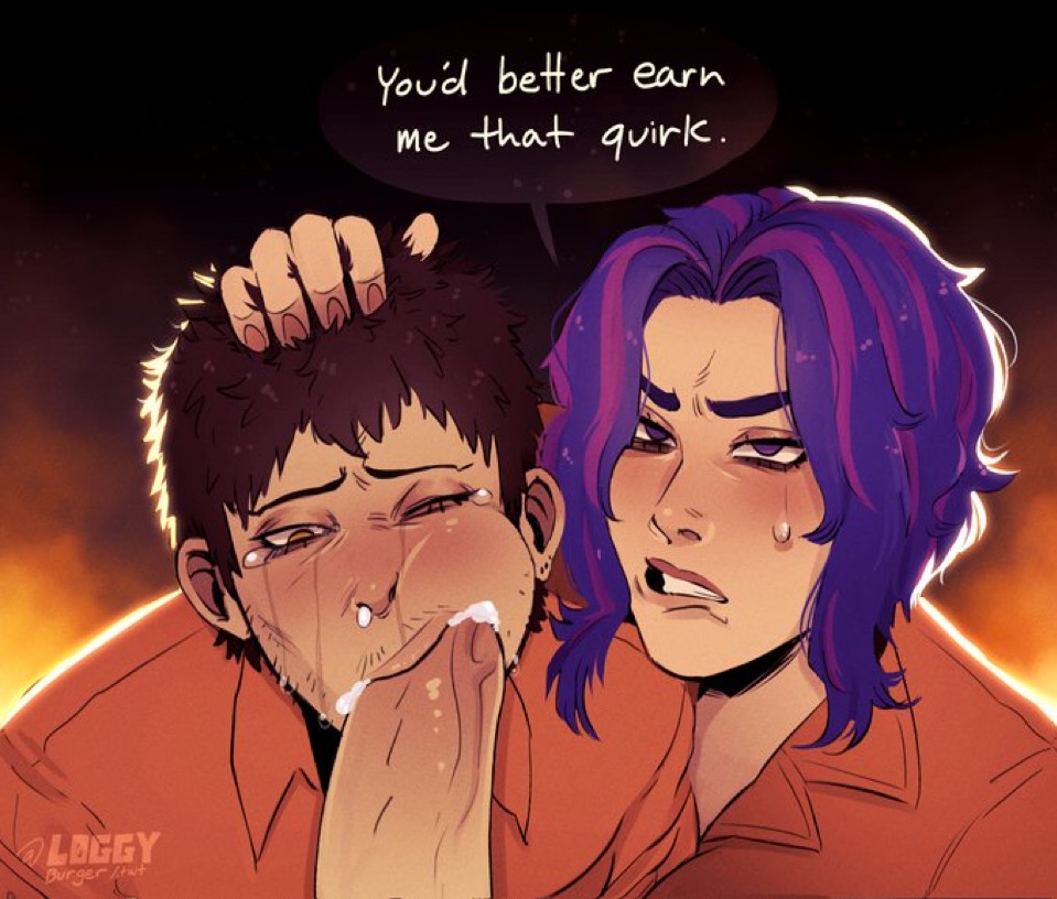 all for one, assisted fellatio, big penis, boku no hero academia, brown hair, chisaki kai, crying, dominant female, dominant male, face fucking, forced, forced oral, gay, hand on another's head, head grab, kai chisaki, lady nagant, loggyburger, massive penis, mmf, mmf threesome, my hero academia, non con, non consensual, non-con, non-consensual, oral, oral sex, overhaul, purple eyes, purple hair, submissive male, yellow eyes, zen shigaraki