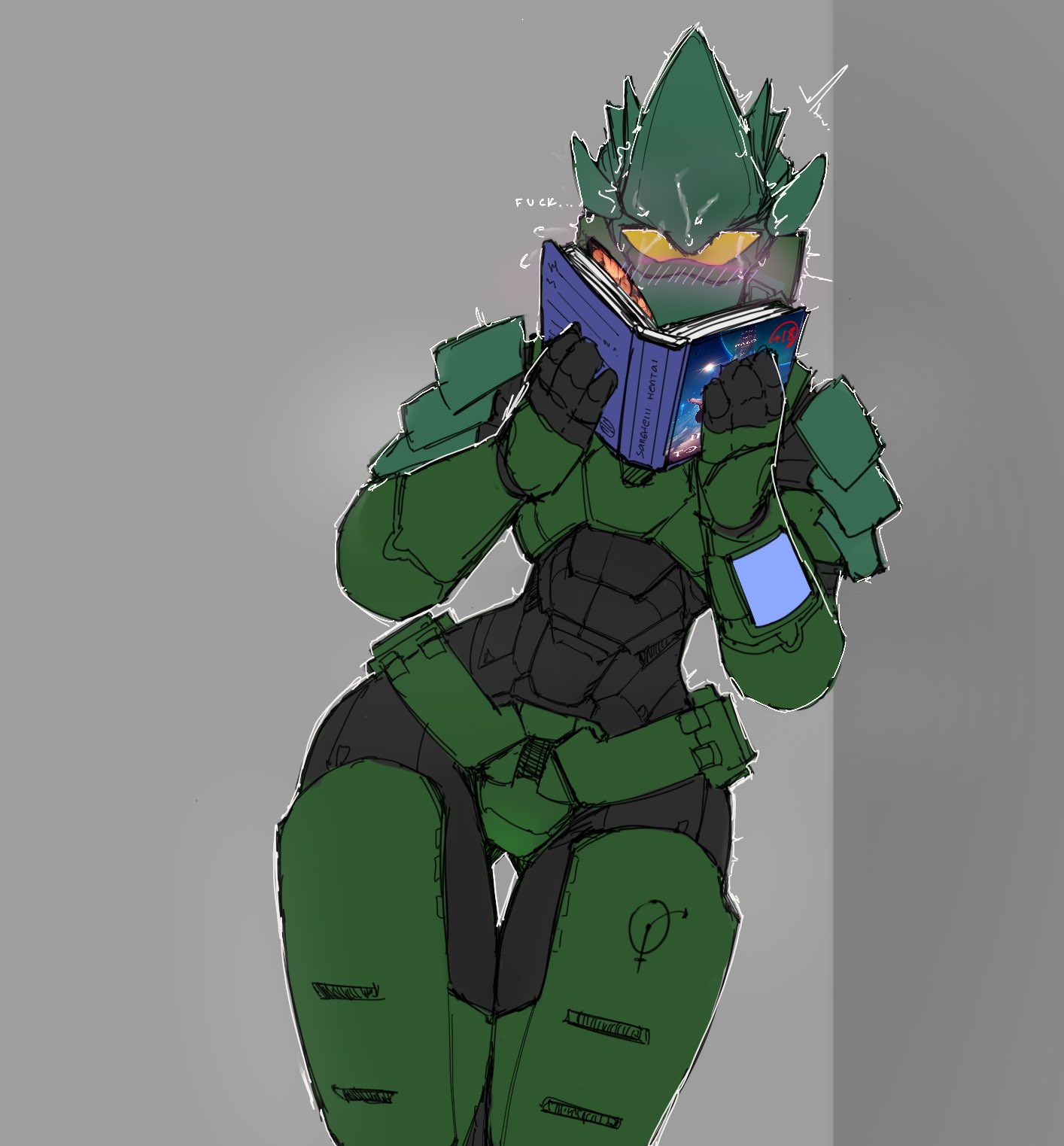 female, female spartan (halo), halo, halo (game), halo (series), ninja gaiden, reading pornography, spartan (halo), spl4ts, tagme, thighs