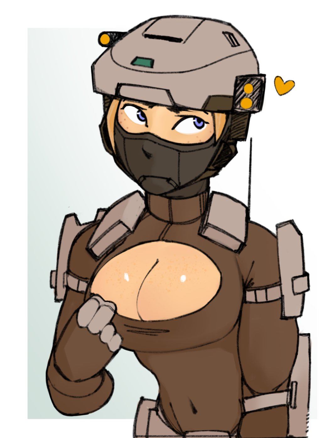 breasts, cute marine (halo), female, halo, halo (game), halo (series), spl4ts, unsc marine