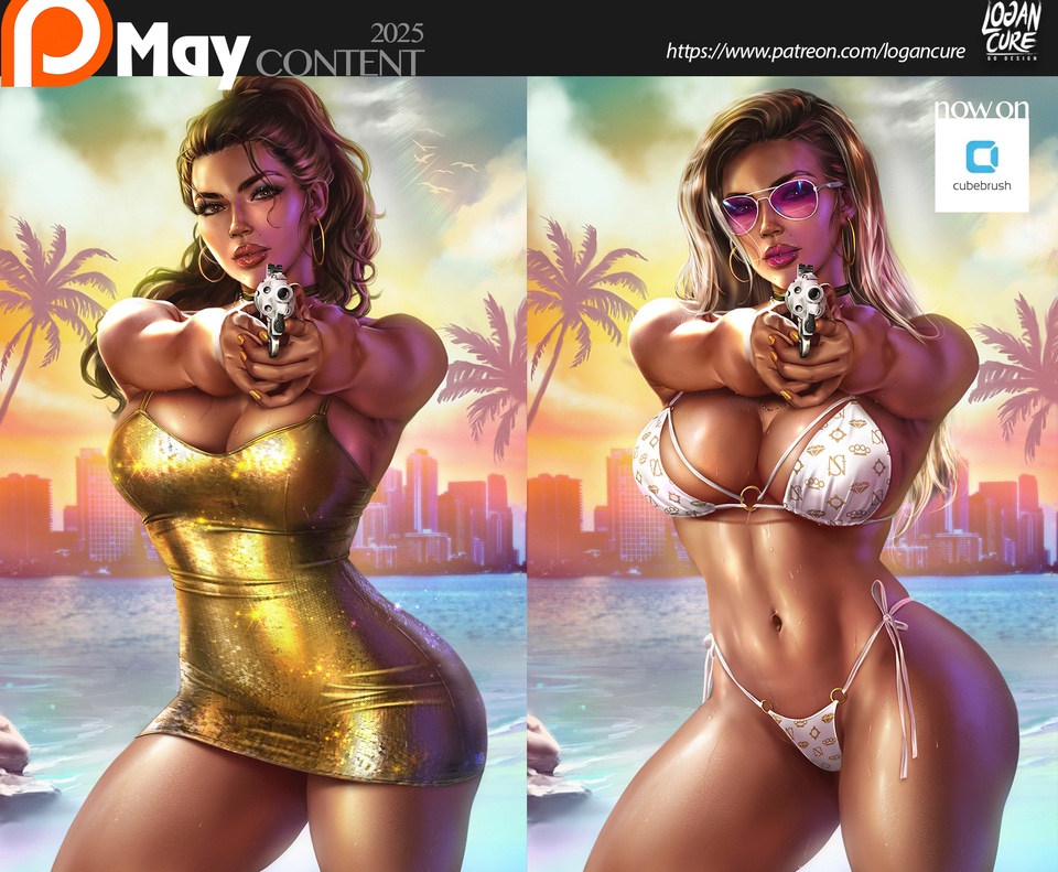 1girls, ass, big ass, big breasts, big thighs, breasts, brown eyes, brown hair, bust, busty, chest, clothing, curvaceous, curvy, curvy figure, dark skin, digital media (artwork), female, firearm, grand theft auto, grand theft auto vi, gun, handgun, hips, hourglass figure, human, latina, legs, logan cure, looking at viewer, lucia caminos, mature, mature female, navel, puerto rican, revolver, rockstar games, slim waist, swimwear, tan body, tan skin, tan-skinned female, thick, thick hips, thick legs, thick thighs, thighs, voluptuous, waist, weapon, wide hips, wide thighs
