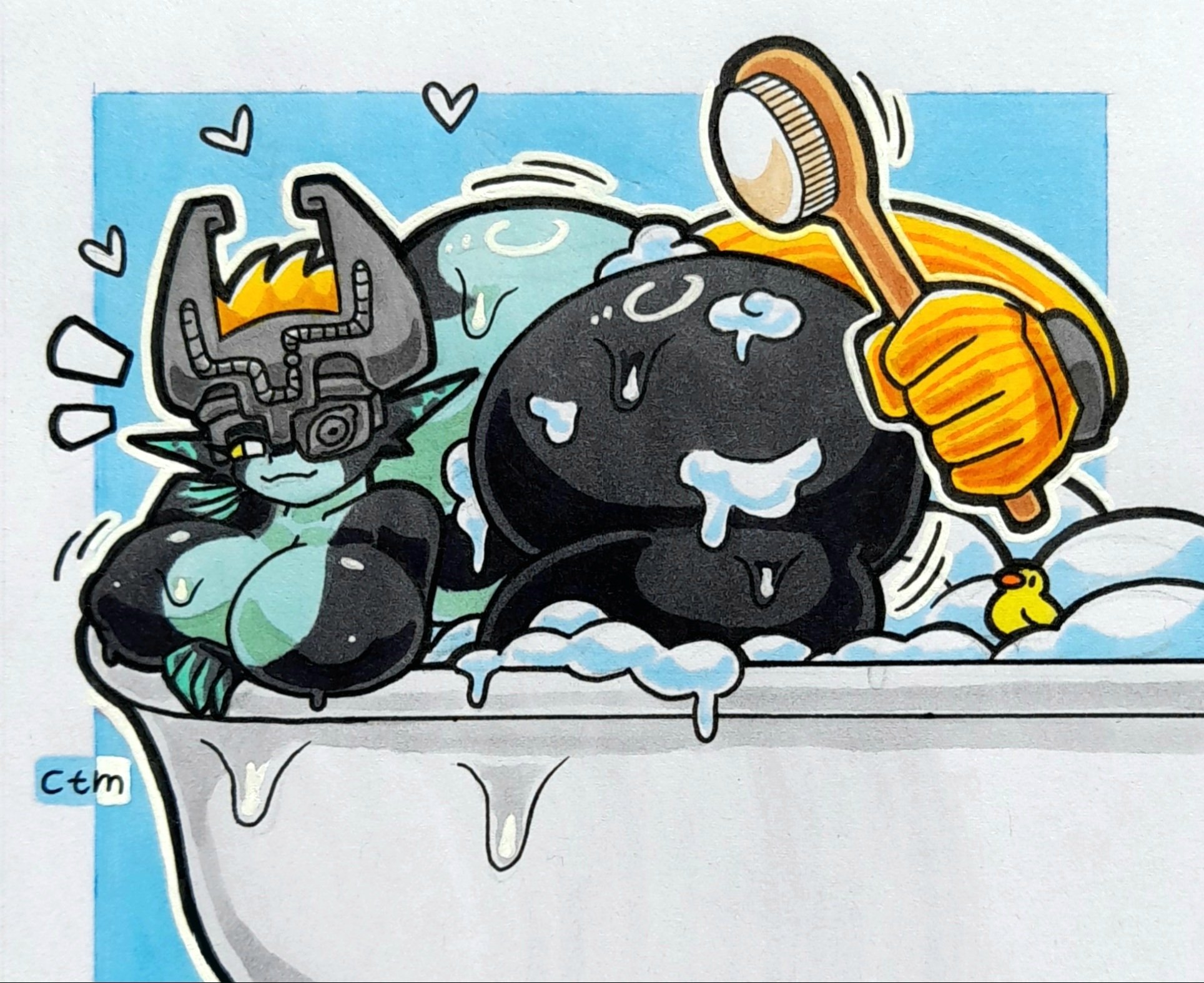 ass, ass body, hollow shine, huge ass, imp midna, midna, mr.ctm, nintendo, shiny ass, shiny skin, shortstack, the legend of zelda, twilight princess