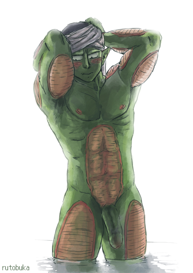 dragon_ball dragon_ball_z flaccid male male_only nude piccolo rutobuka solo tagme