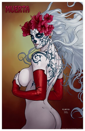 1girls chaos_comics dia_de_los_muertos diego_garcia lady_death richard_ortiz solo_female tagme