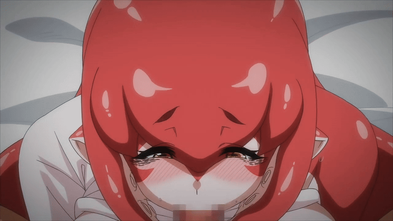 1boy 1girls 2025 20s ajin_ga_osuki_nan_desu_ne animated bare_shoulders blush breasts collarbone fellatio female female furry furry_with_non-furry huge_cock interspecies large_breasts monster monster_girl octopus octopus_eyes octopus_girl oral penis puru_(ajin_ga_osuki_nan_desu_ne) queen_bee_(animation_studio) squid_girl straight surprised tagme tentacle tentacle_hair yellow_eyes zoophilia