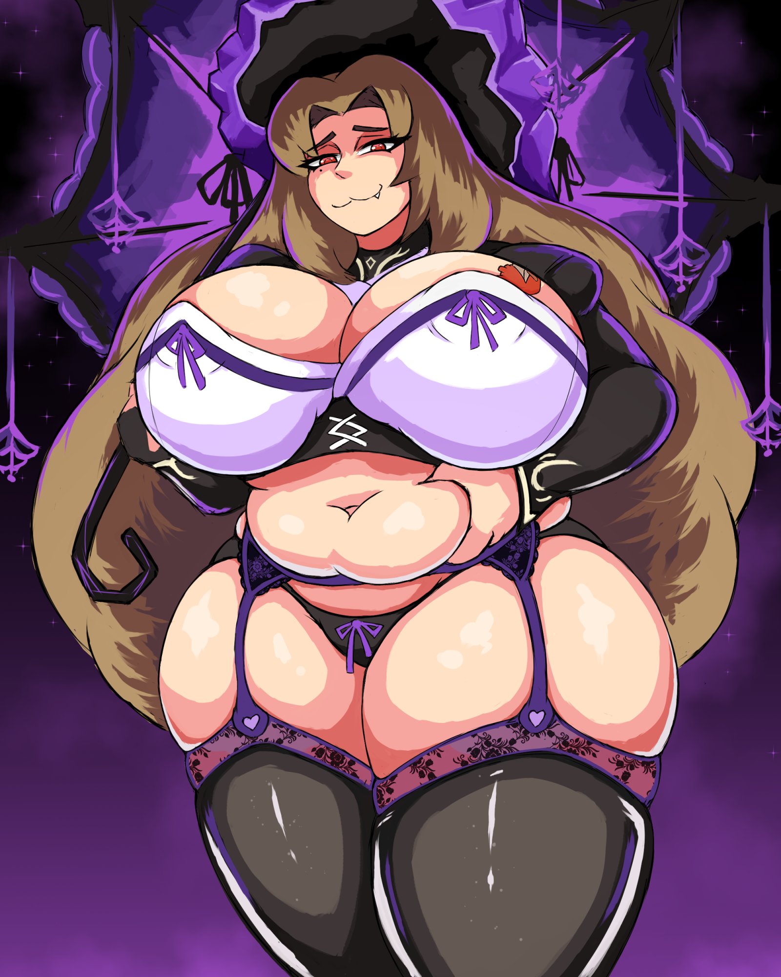 bbw, belly, black swan (honkai: star rail) (cosplay), bloodfiend, chubby, fat, female, la manchaland (identity) (project moon), limbus company, littleteze, project moon, rodion (limbus company), tagme