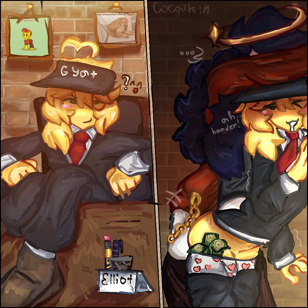 2boys anal_sex asking_for_harder blonde_hair c0c5lkih elliot_(forsaken) forsaken_(roblox) gay guest_1337_(forsaken) male male/male male_only manager manager_elliot meme_in_the_background panties_down roblox roblox_game robloxian self_upload tagme work_at_a_pizza_place yellow_skin
