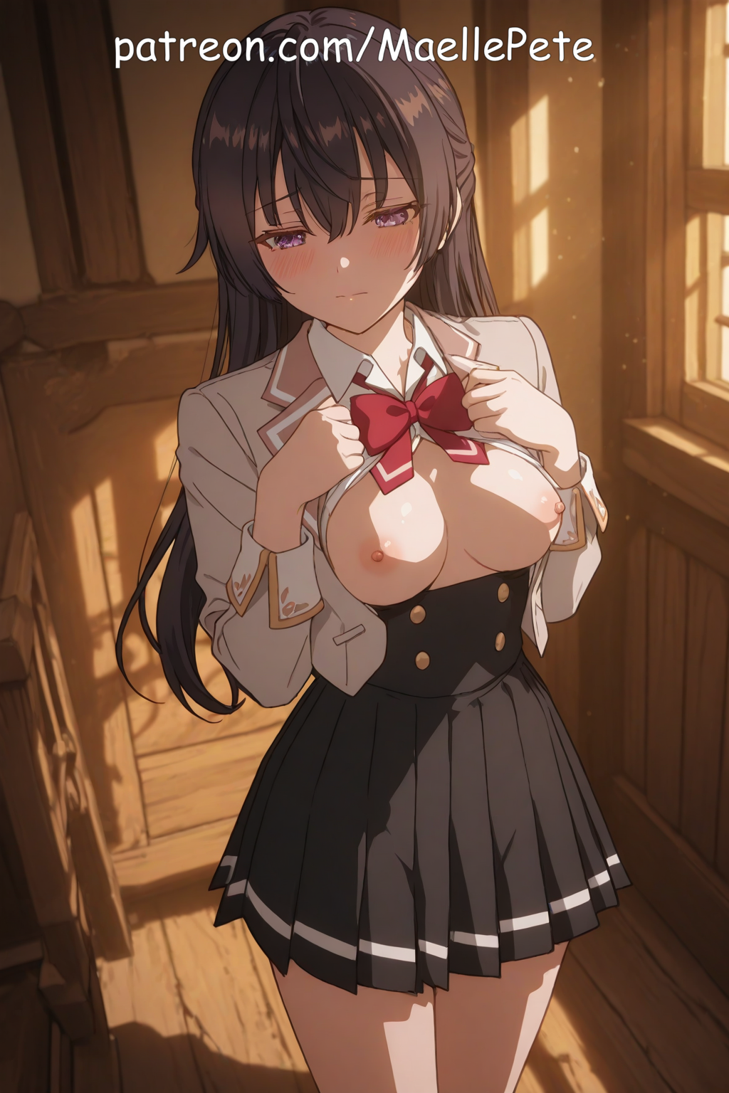 4k ai_assisted ai_generated anime armpits ass beautiful beauty bed bedroom blush breasts breasts_out breasts_out_of_clothes clothed cute fantasy female flat_belly girl girly high_resolution highres human long_hair love maellepetite medium_breasts naked nipples nude nude_female oil oiled oiled_body oiled_skin partially_clothed petite petite_body petite_female pose shiny_skin skinny slim slim_waist small_breasts smaller_female suou_yuki tokidoki_bosotto_russian_de_dereru_tonari_no_alya-san uncensored undressing wooden_floor young younger_female