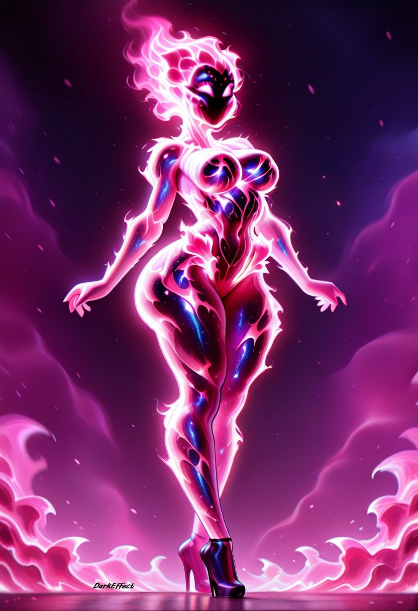 1girls ai_generated breasts darkeffect elemental_creature elemental_humanoid female female_focus female_only fire fire_creature fire_hair fire_humanoid flame flames nude pink_body pink_flames pink_skin solo solo_female solo_focus wide_hips
