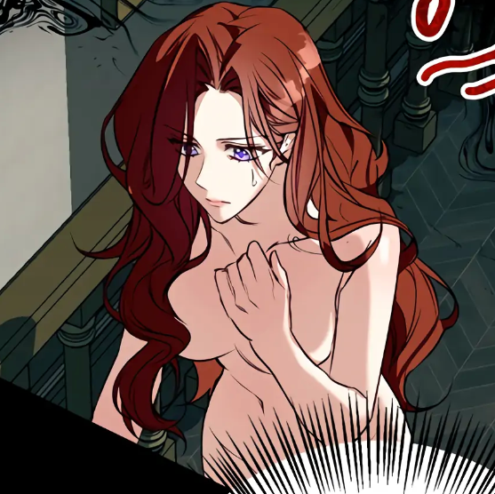 areola areolae boobs_out breasts breasts convenient_censoring convenient_censorship korean lysithea_hilenaire_del_arman manhwa nipples red_hair winter_wolf winter_wolf_(manhwa)