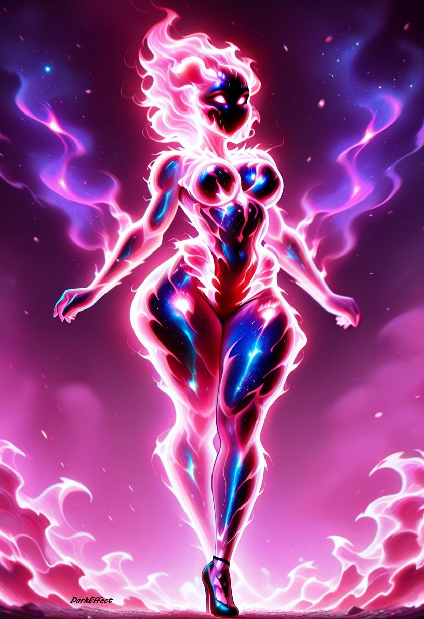 1girls ai_generated breasts darkeffect elemental_creature elemental_humanoid female female_focus female_only fire fire_creature fire_hair fire_humanoid flame flames nude pink_body pink_flames pink_skin solo solo_female solo_focus wide_hips