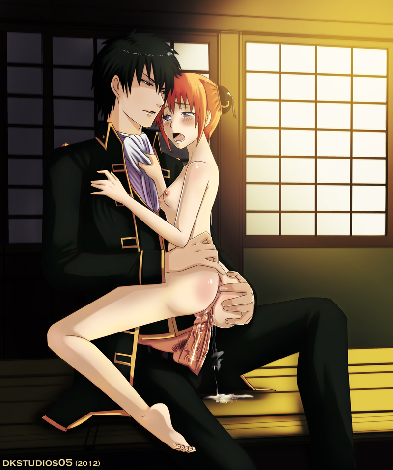 1boy 1girls age_difference anal_fingering anus ass_grab black_hair blue_eyes blush bun_cover clothed_male_nude_female crack_pairing dk_studios double_bun erection female gintama hair_ornament hijikata_toshiro kagura_(gintama) male nude_female older_male open_mouth orange_hair penis police police_officer police_uniform pussy_juice shinsengumi_(gintama) shouji small_breasts tears uncensored uniform vaginal_penetration veiny_penis younger_female