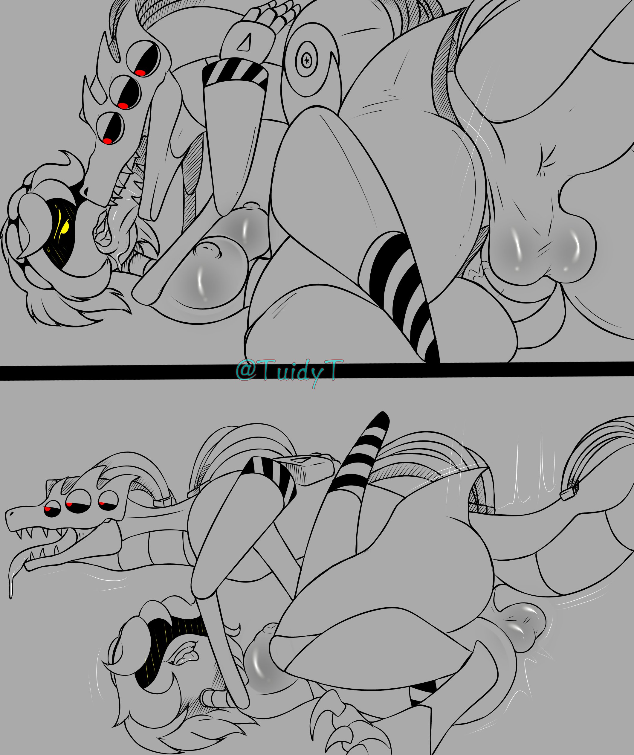 barbed penis, beastiality, cucked by beast, feral, feral on female, glitch productions, making out, mating press, murder drones, netorare, ntr, penetration, penis in pussy, red sentinel (murder drones), sentinel (murder drones), tongue out, tuidytury, v (murder drones)