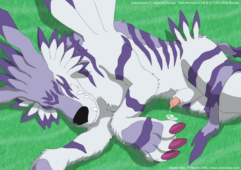 aledon_rex digimon garurumon male_only tagme