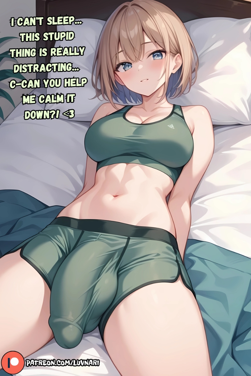 1futa ai_generated anime_girl anime_style ass bed bedroom big_breasts blue_eyes breasts brother bulge bulge_through_clothing bulge_under_clothes curvy dialogue dick english english_text erect_penis erection futa_only futadom futanari horny horny_futa imminent_incest incest light-skinned_futanari light_skin looking_at_viewer luvnari penis penis_out pov pov_crotch pov_eye_contact sister skinny_futanari solo_futa undressing veins_on_dick veiny_penis