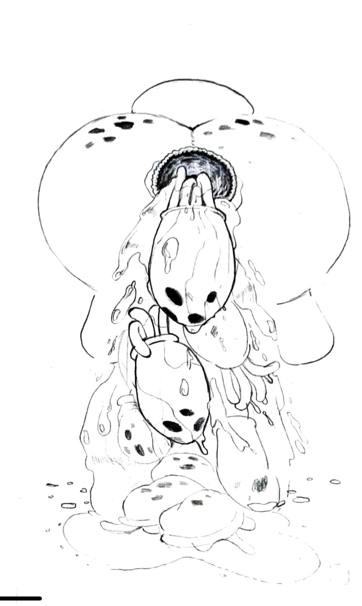 2020 anal anal_birth anthro anus ass birth blood bodily_fluids cephalopod cnidarian coleoid death decapitation dismemberment gaping gaping_anus hi_res jellyfish jj_(pixiv_artist) male male_anthro marine medusozoan mollusk monochrome nickelodeon nude_male octopodiform octopus solo spongebob_squarepants squidward_tentacles submissive submissive_male