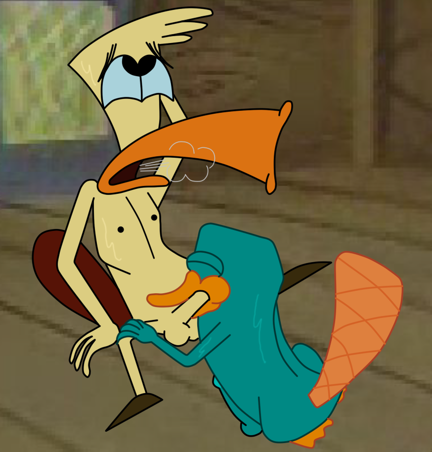 camp_lazlo cartoon_network crossover edward_(camp_lazlo) fellatio fur kairaplatypus male male_only mammal monotreme multiple_males oral perry_the_platypus phineas_and_ferb platypus yaoi