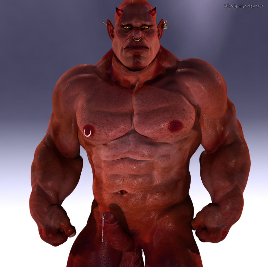 3d black_howler demon demon_male male male_only orc orc_male solo solo_male