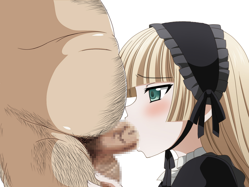 1boy 1girls age_difference artist_request blonde_hair blush clothed_female_nude_male fat_man fellatio gosick green_eyes nude older_male older_man_and_teenage_girl oral penis straight teenage_girl teenager victorica_de_blois younger_female