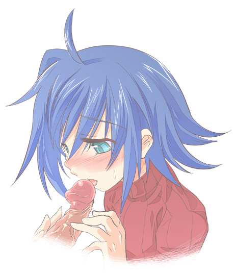 2boys aichi_sendo blush cardfight!!_vanguard femboy gay girly licking licking_penis open_mouth oral tagme yaoi