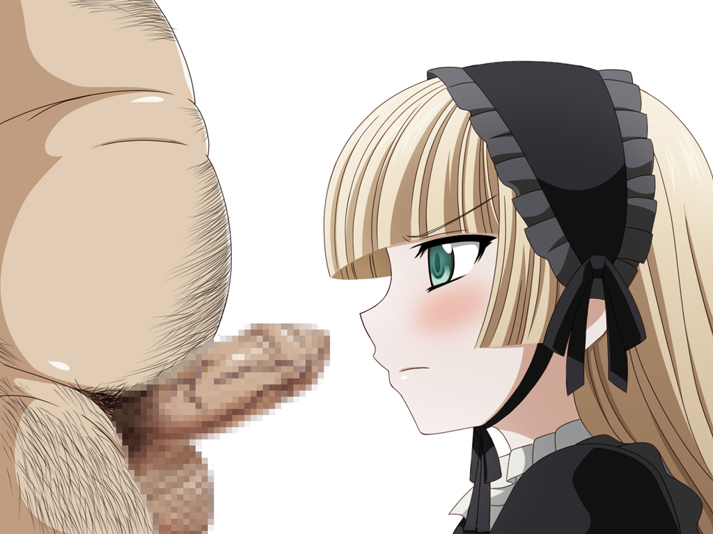 1boy 1girls age_difference artist_request blonde_hair blush clothed_female_nude_male fat_man gosick green_eyes nude older_male older_man_and_teenage_girl penis straight teenage_girl teenager victorica_de_blois younger_female